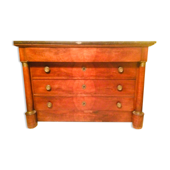 Empire style 19th century chest of drawers