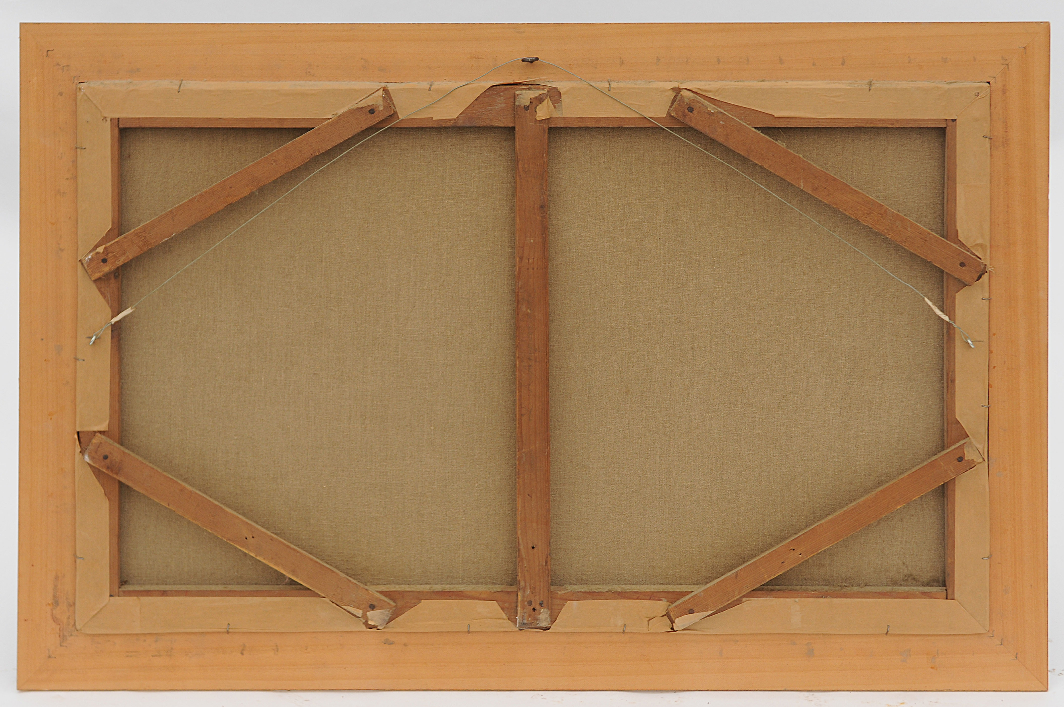 Oil on canvas "Peasants in prayer"