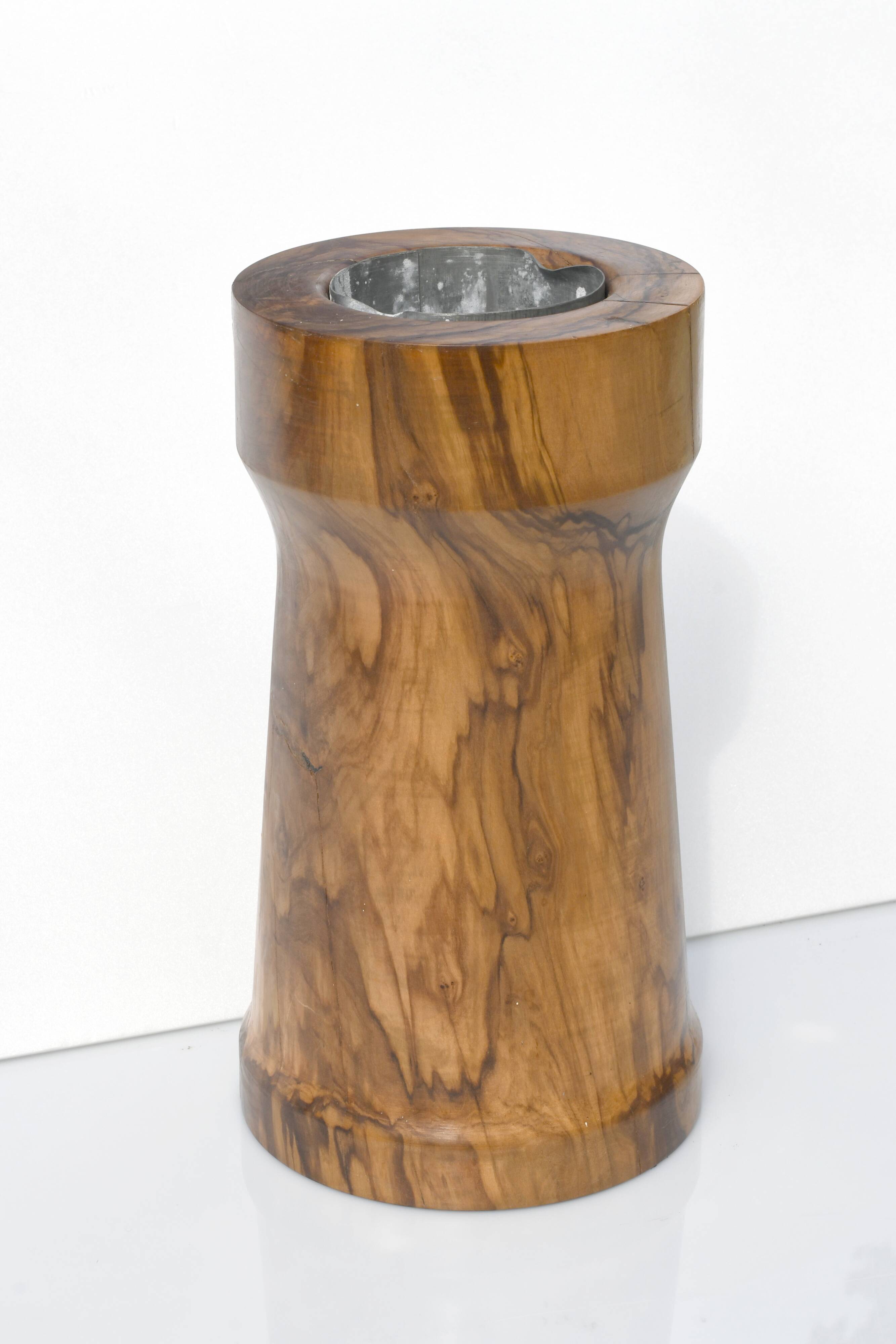 Olive wood vase