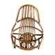 Swivel rattan armchair