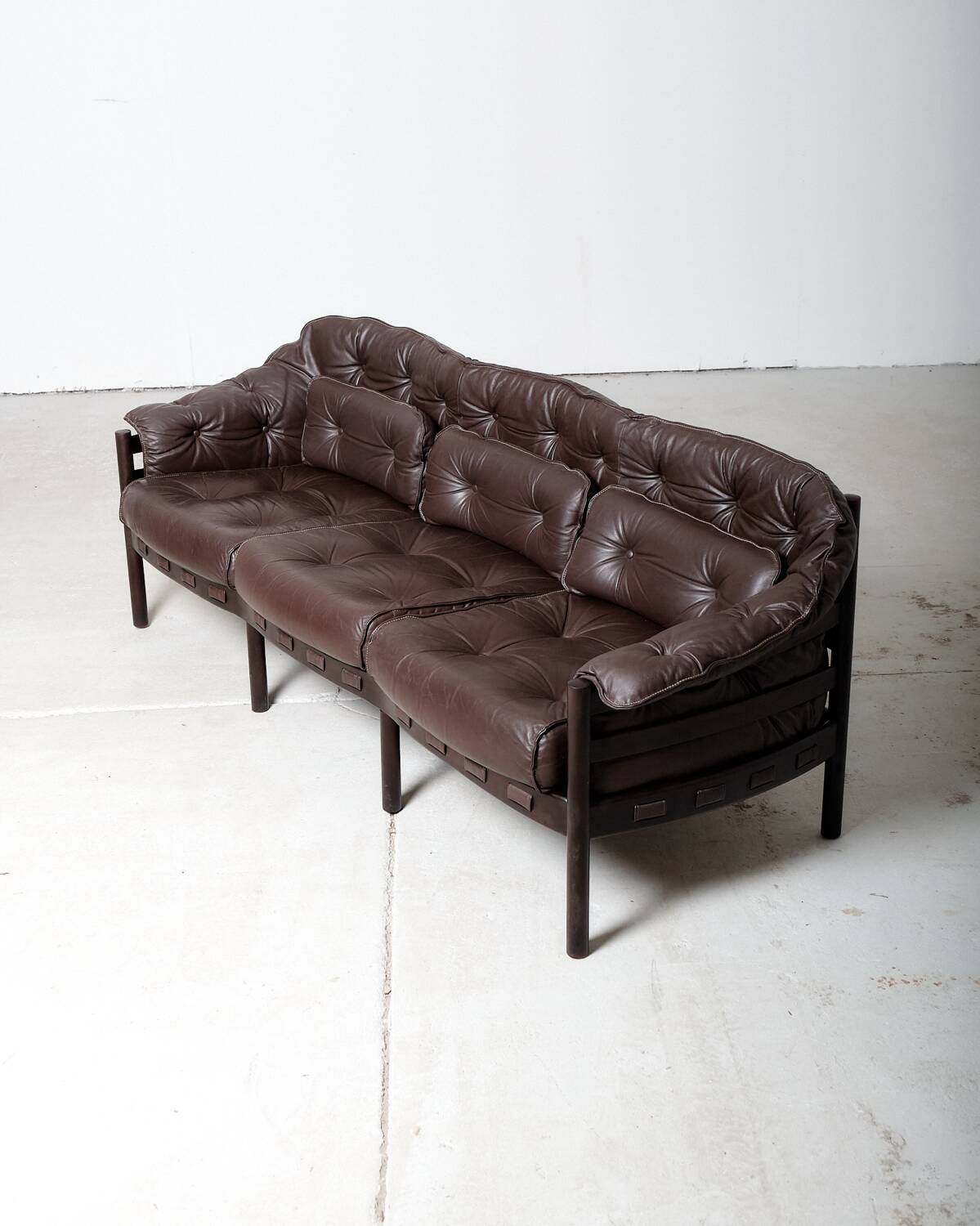 Canapé en cuir par Arne Norell pour Coja, Suède, années 1970