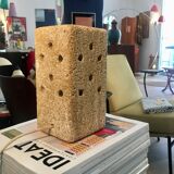 Brutalist stone lamp