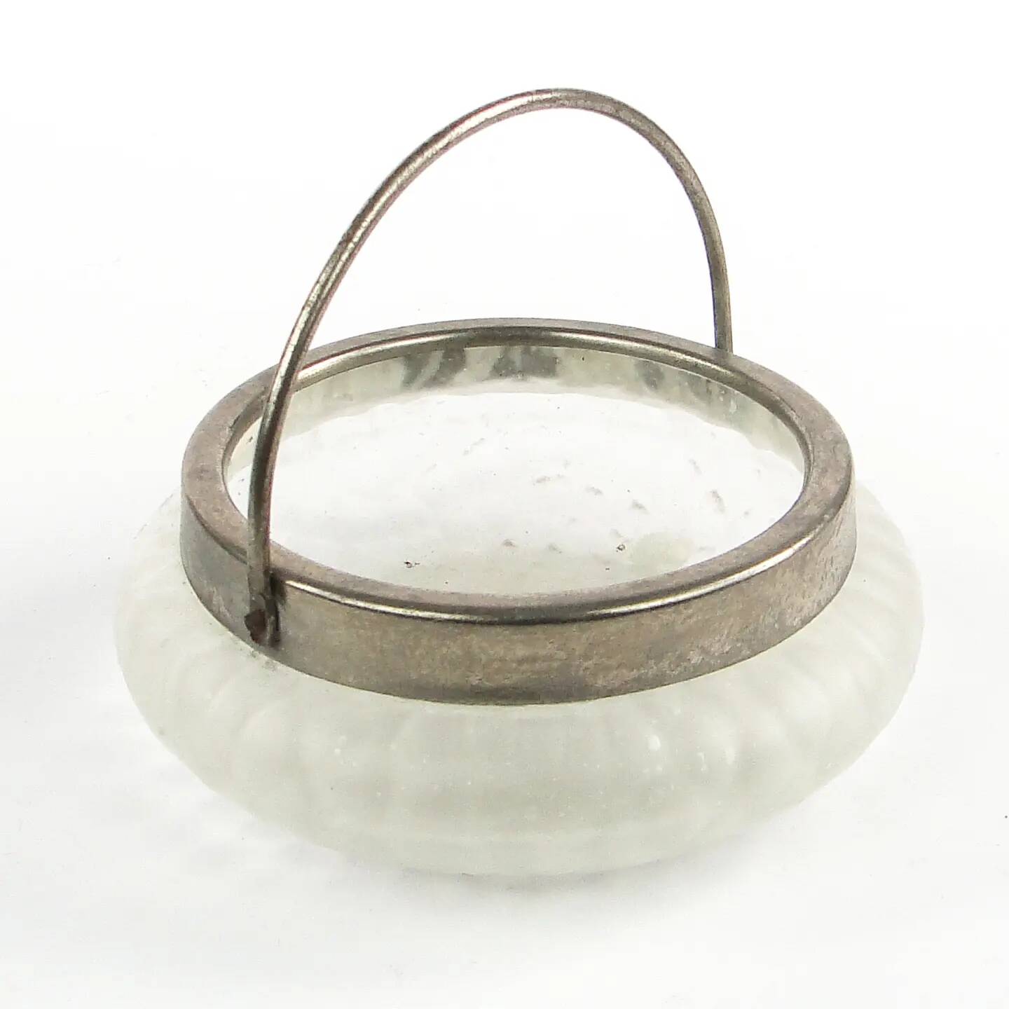 Basket sugar bowl Art Nouveau, glass, Germany, early 20th century