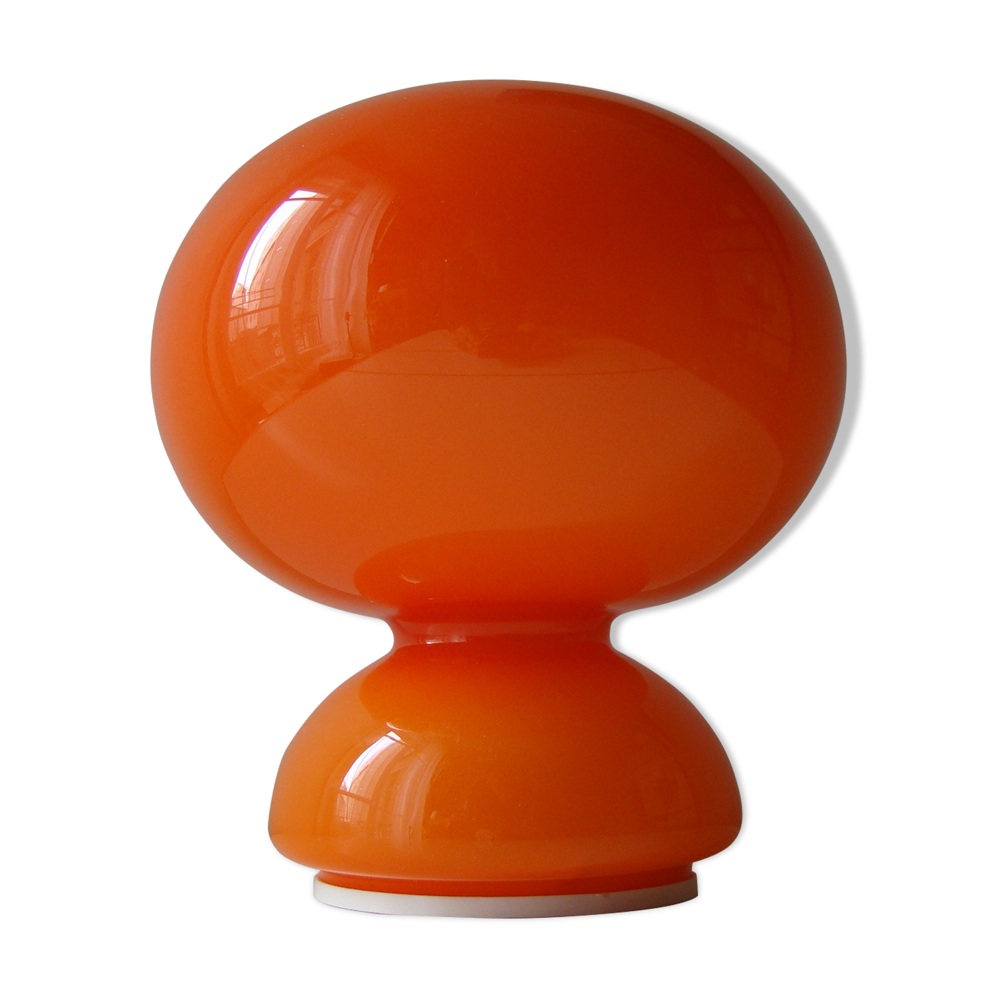 Vintage lamp Space Age opaline orange