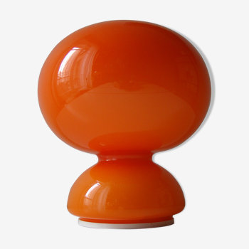 Vintage lamp Space Age opaline orange