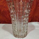 Old tall tall glass vase