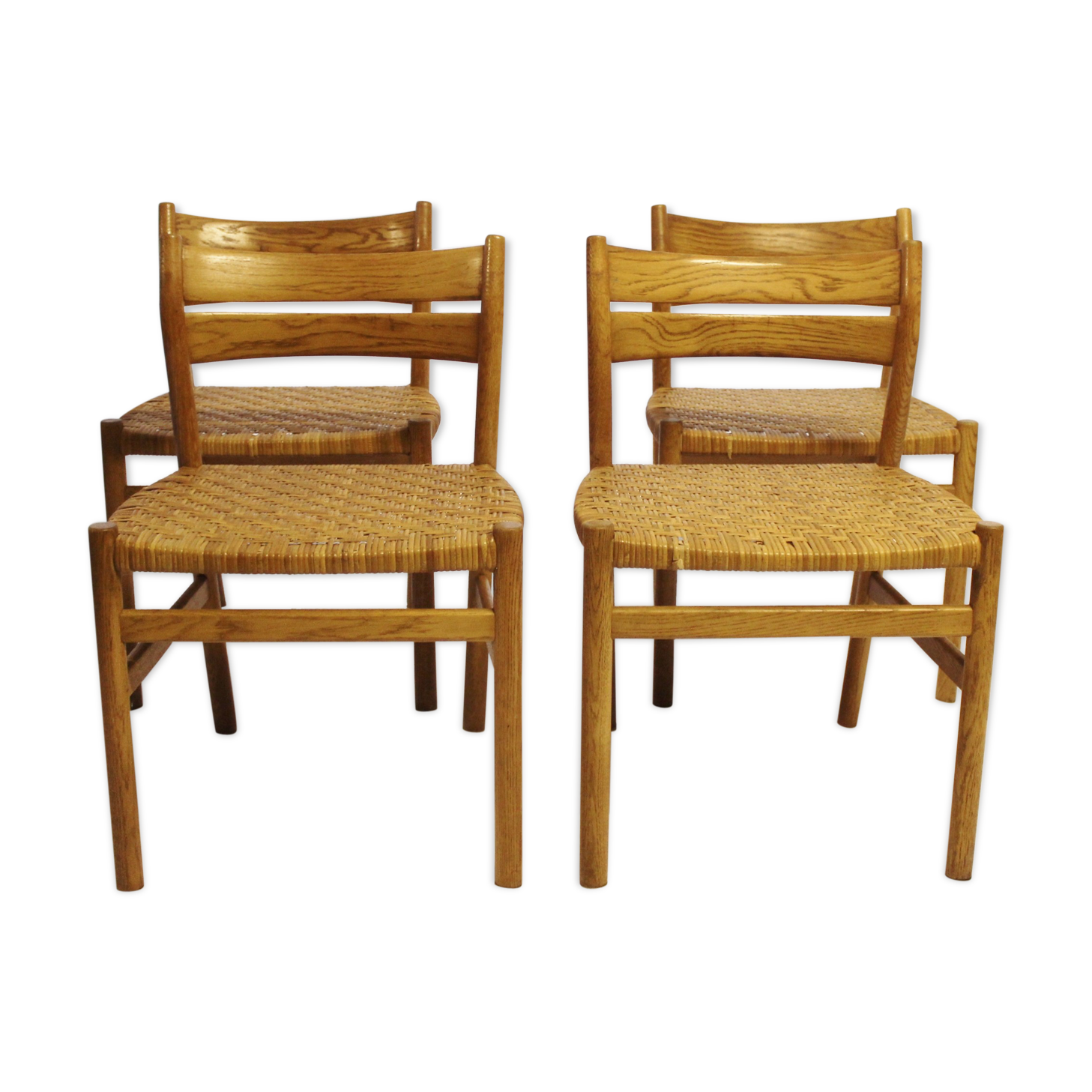 Ensemble de quatre chaises, années 60