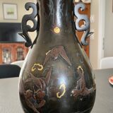Japanese vase 19th bronze