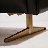 Two-seater leather sofa