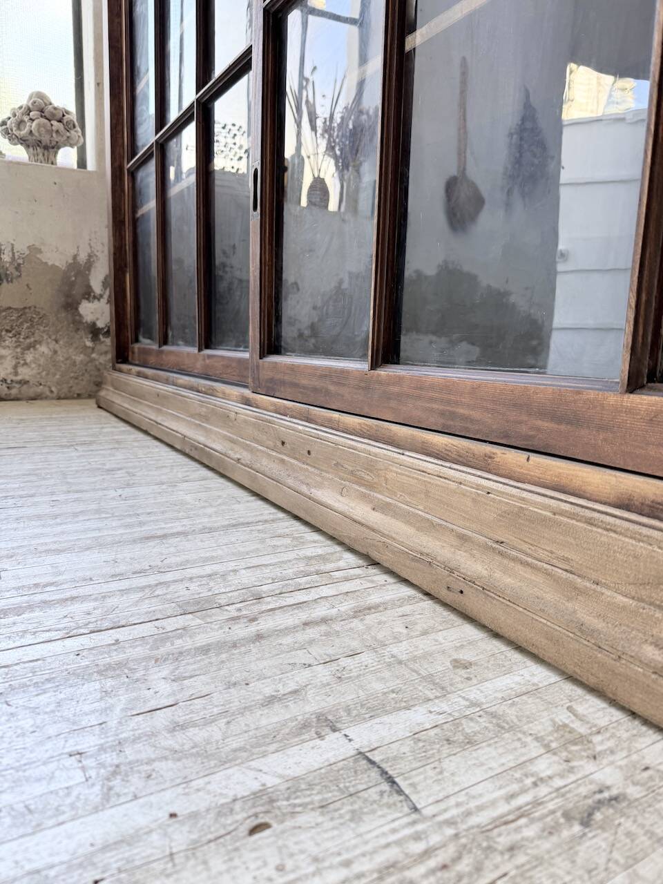 Enfilade meuble de métier XXL portes vitrées