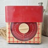 Terraillon kitchen scale vintage limited edition design tea towel 70s