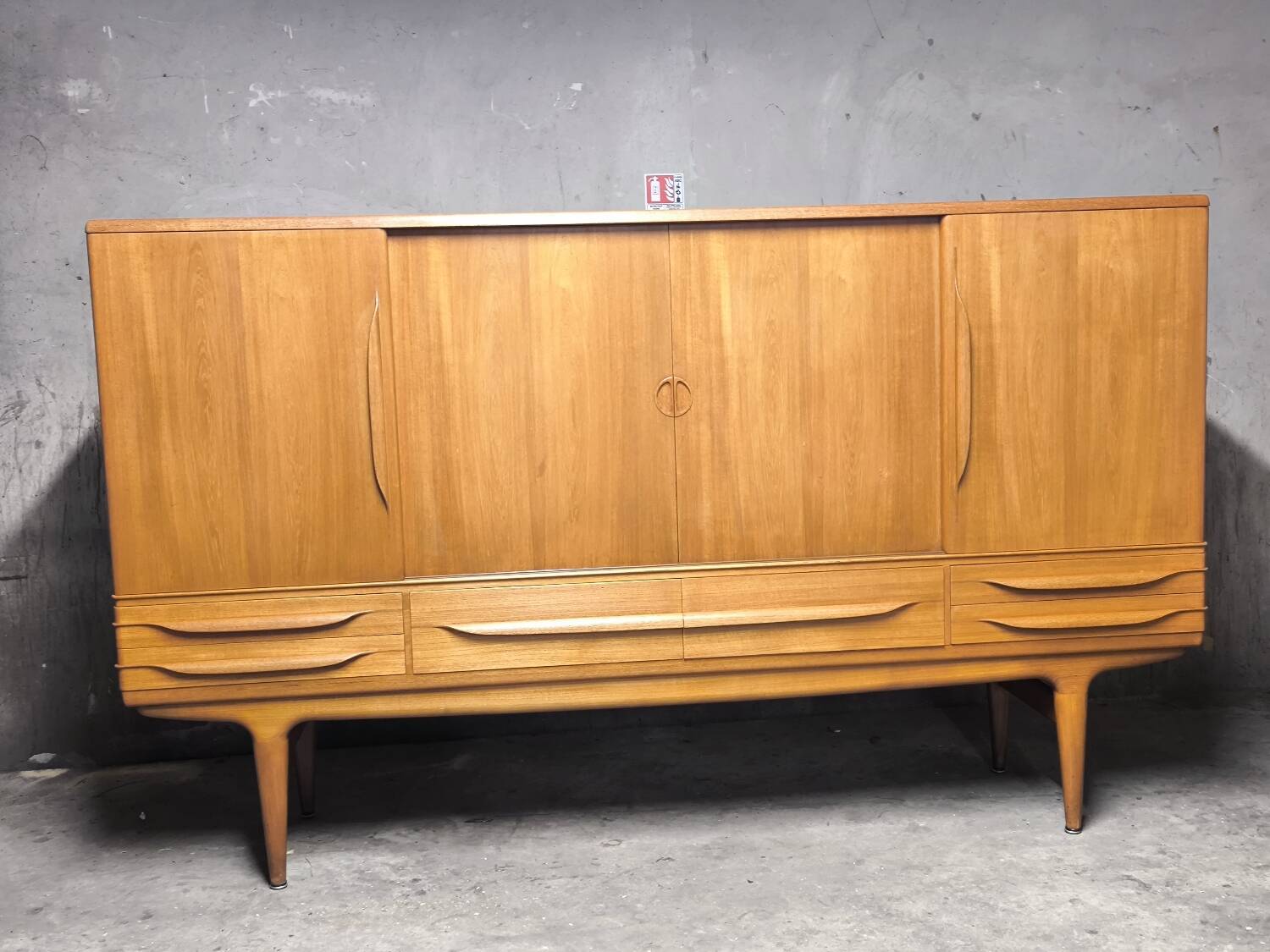 Vintage Scandinavian teak enfilade from the 1960s by Johannes Andersen.