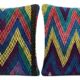 Set of 2 vintage kilim cushion covers 48x51 cm