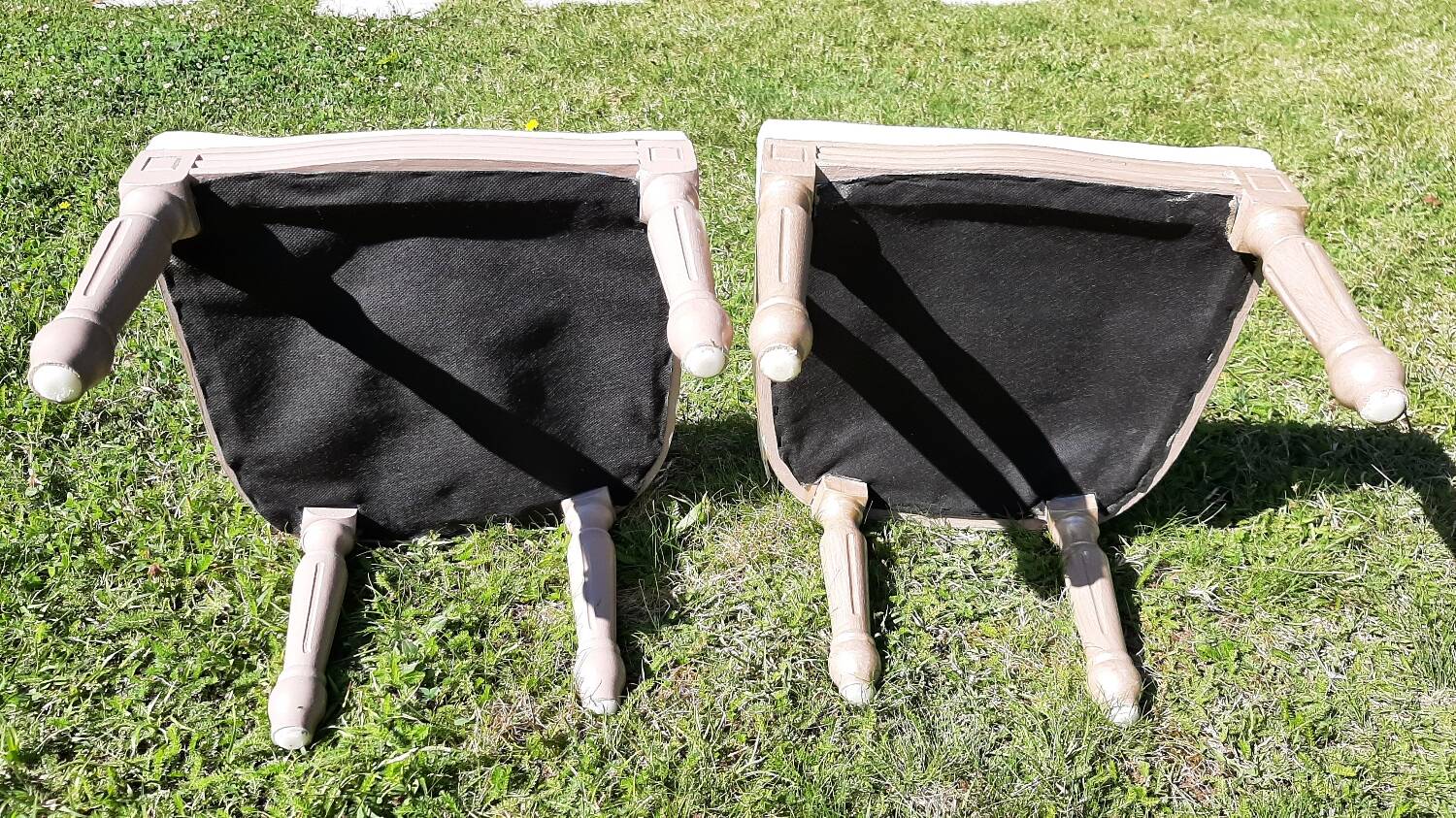 Paire de chaises médaillon enfant