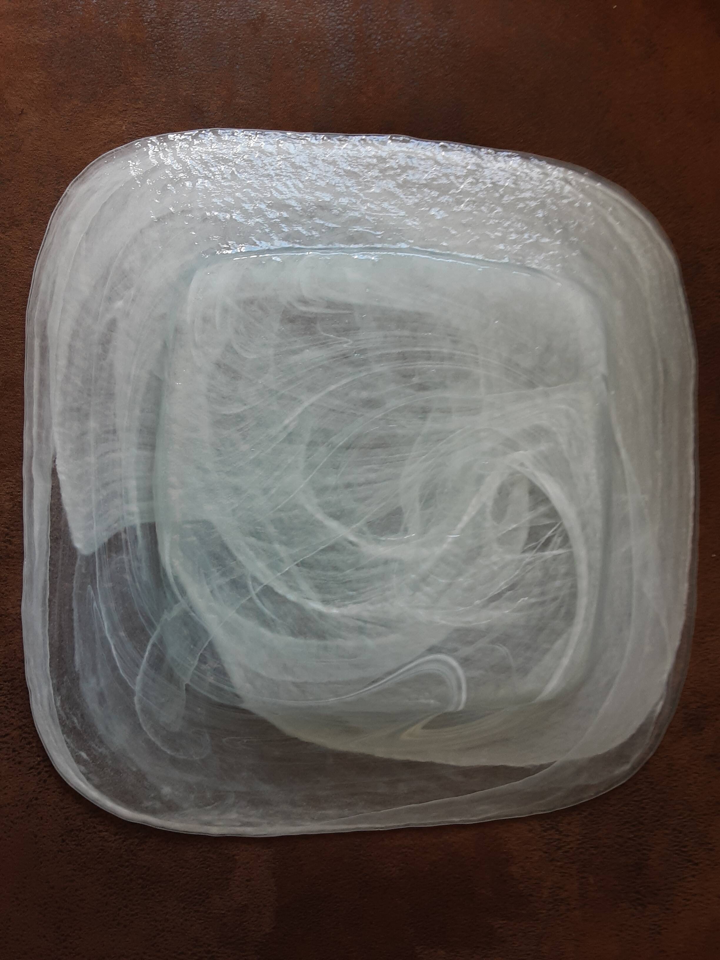 Jade green opaline dish