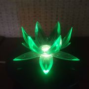Lampe de nuit fleur de lotus nénuphar vert, Europe de l'Est