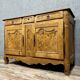 Louis XV period Bressan sideboard in walnut and elm burl, 18th century