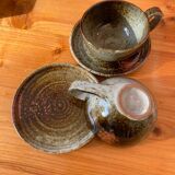 Stoneware mug duo