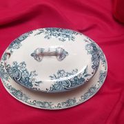 Longwy ceramic sauce boat spring model