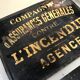 Enamelplate "General Insurance Against Fire"