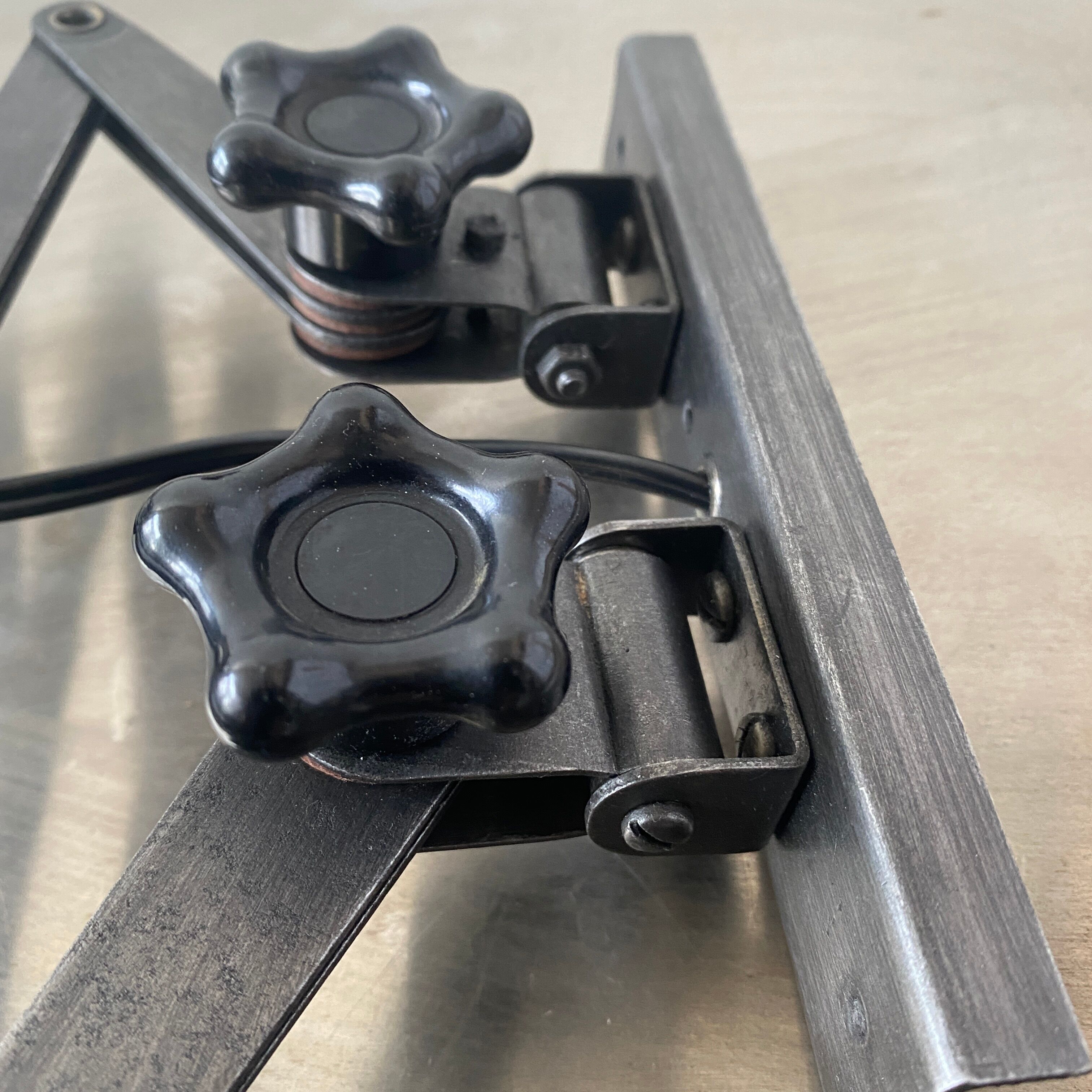 Old industrial accordion lamp