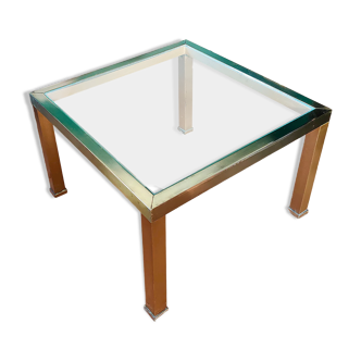 Brass side table