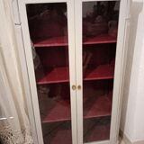 Silver library patina 2 doors on marble 147 x 81 cm