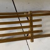 Ancienne luge alsacienne en bois et metal