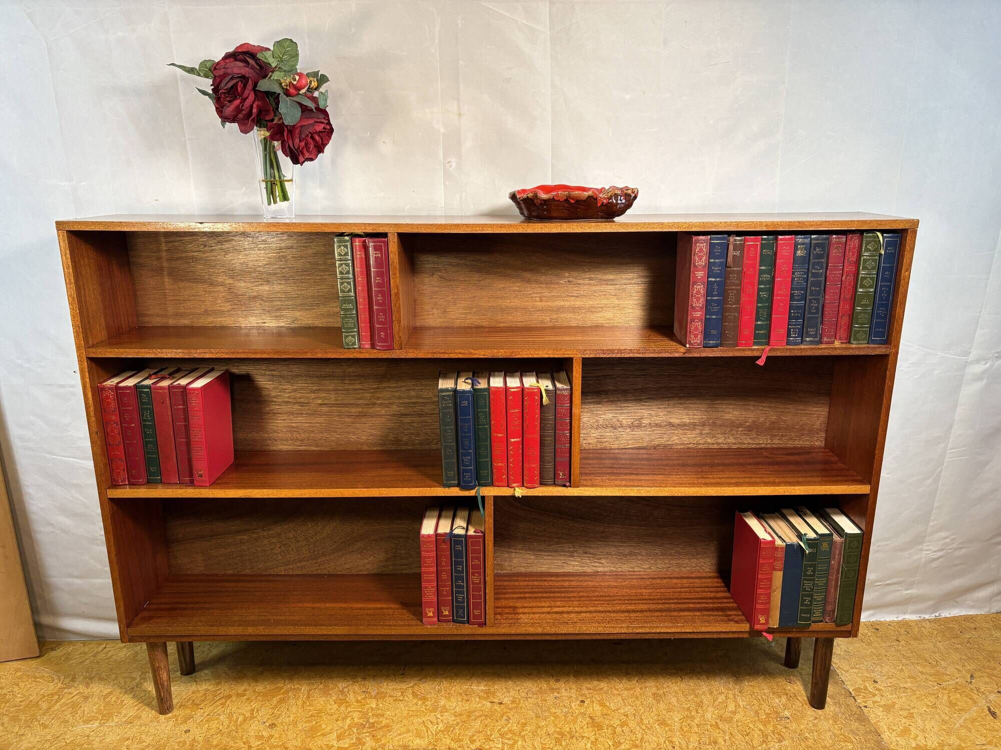 Mid Century Vintage Retro Danish Scandinavian Design Teak Bookcase 1960