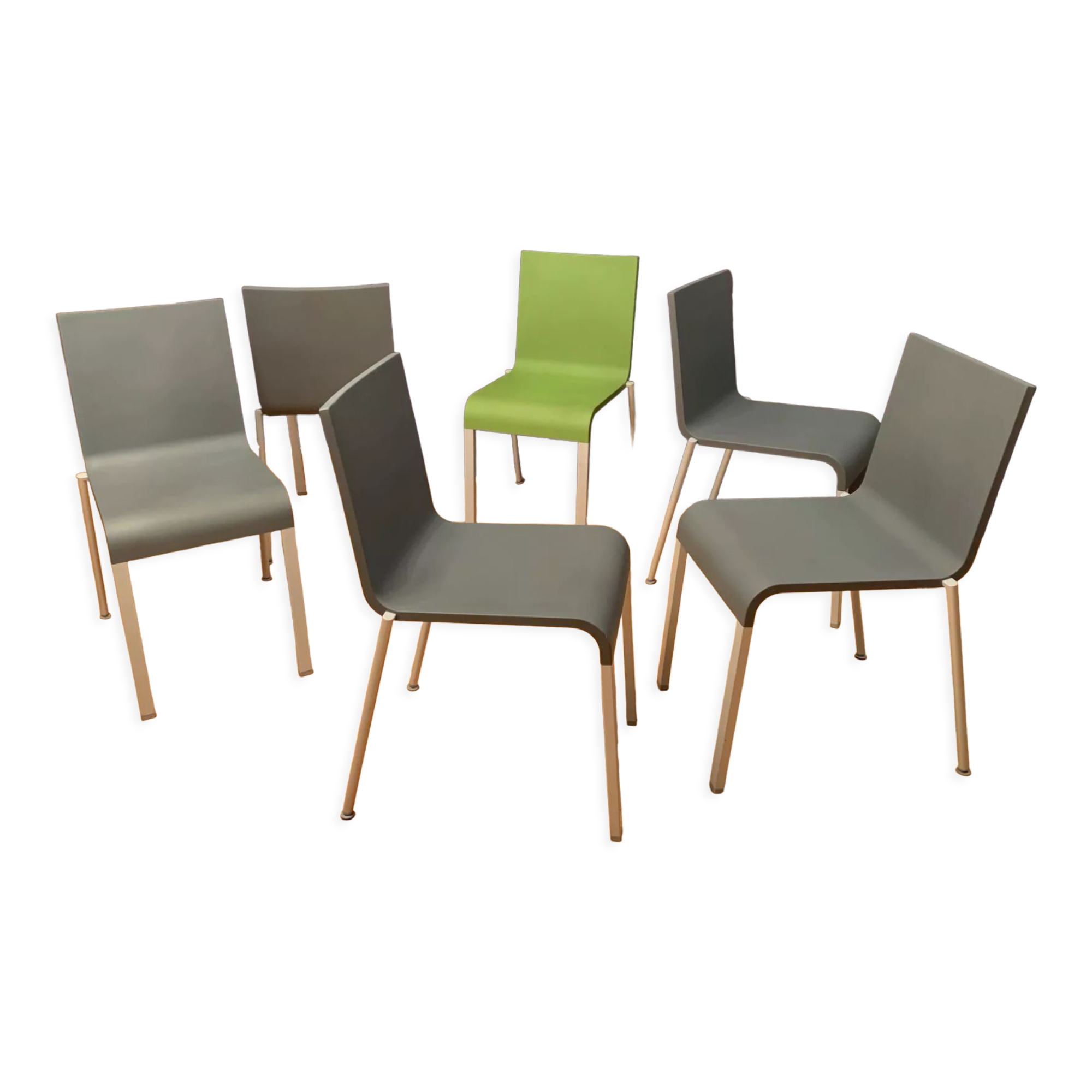 Set of six .03 chairs by Maarten Van Severen, Vitra, 1990s