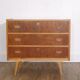 Commode en teck et chêne 1960