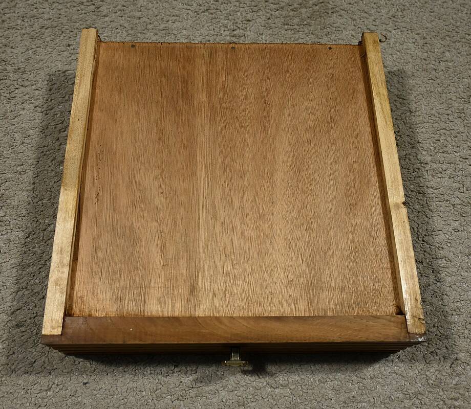 Living Room or Nightstand Table in Oak and Marble, Art Deco – 1930