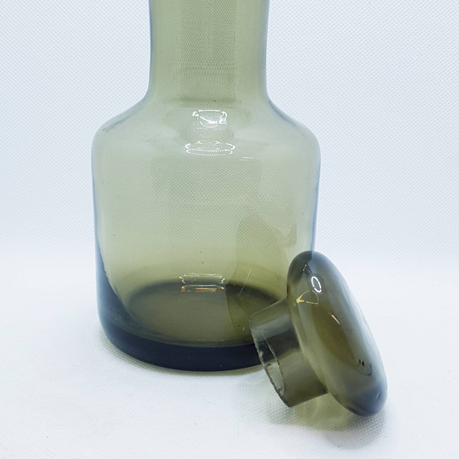 Smoked glass water carafe