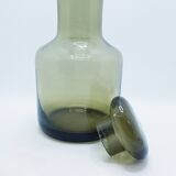 Smoked glass water carafe