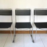 Chrome and scoubidou chairs