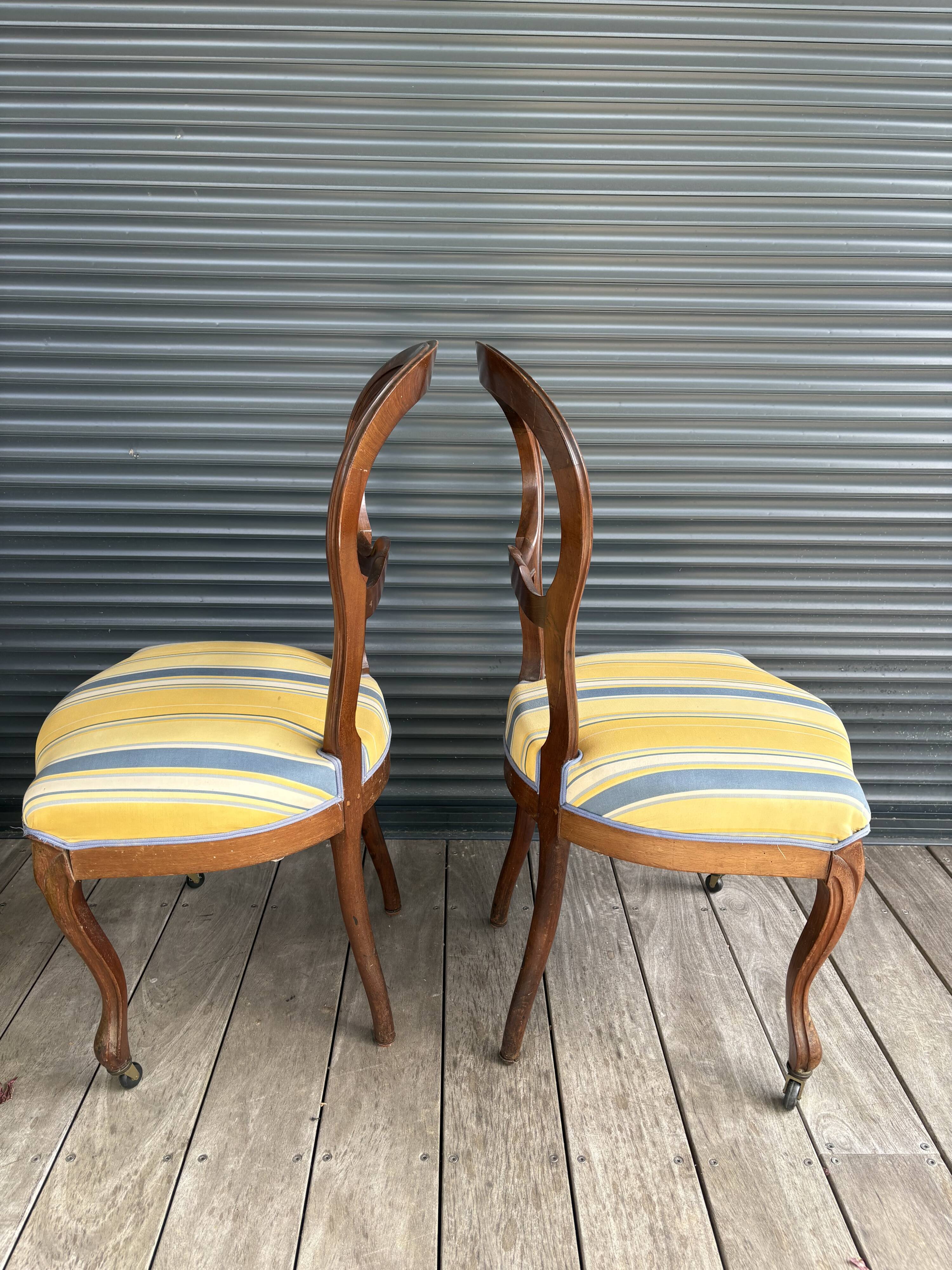 Paire de chaises Louis Philippe