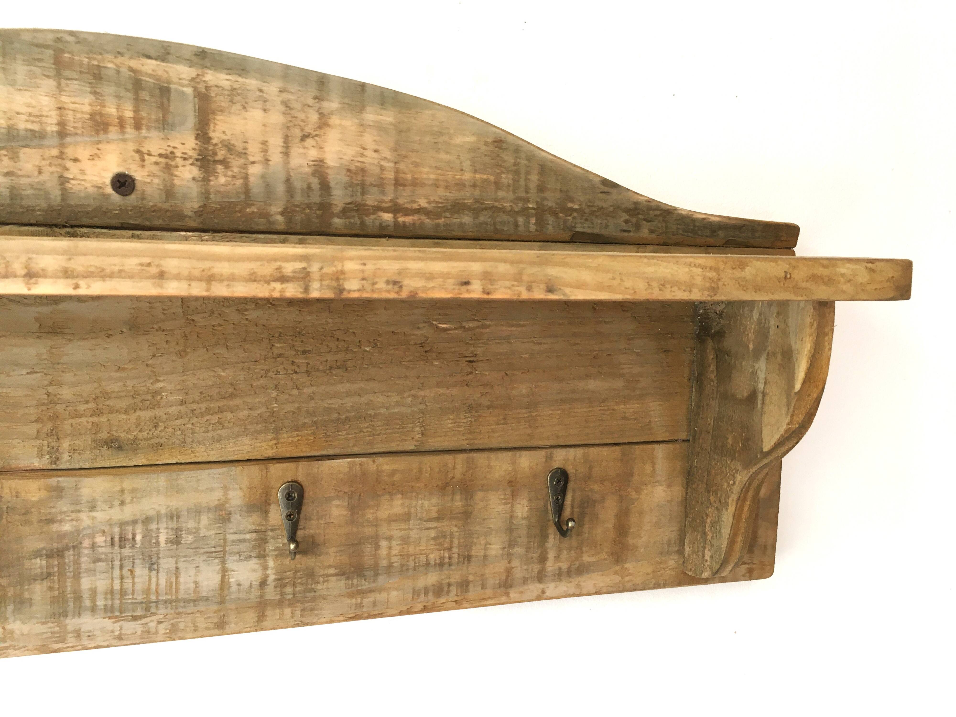 kitchen wall shelf with hooks