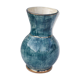 Vase in ceramic emailed green Vallauris vintage 1960