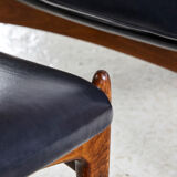 Ib kofod larsen armchair with footrest