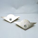 Pair of golden wall lamps