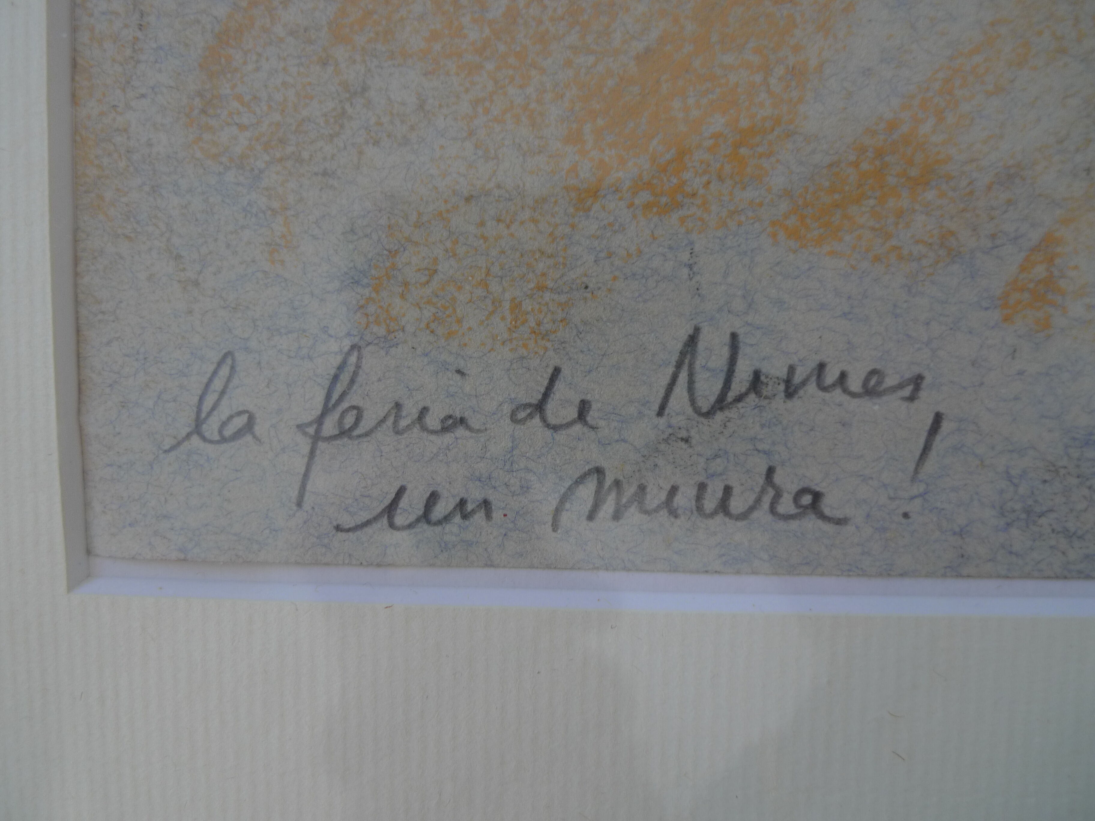 Tableau de toréador -  feria de Nimes, un Miura!