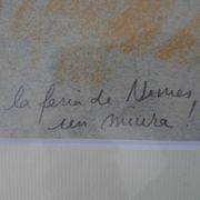 Tableau de toréador -  feria de Nimes, un Miura!