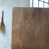 Farm table in raw wood
