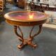 Table console avec vitrine de présentation