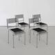 Four Sandows chairs by Rene Herbst, c.1980