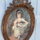Old painting of a young girl