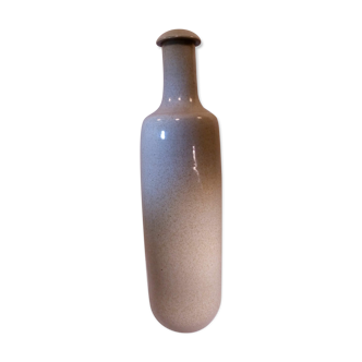 Glazed stoneware bottle, gray