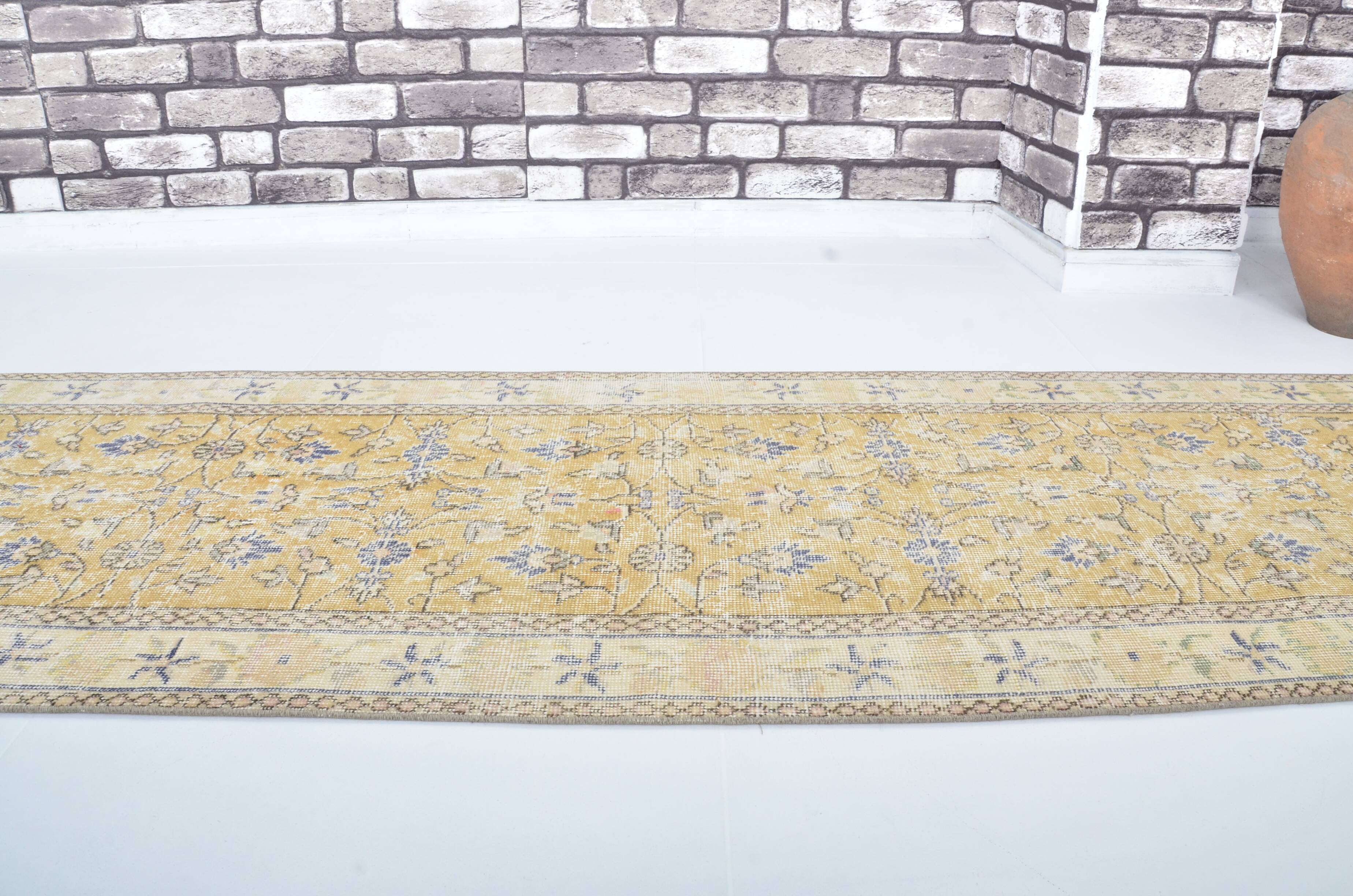 Floral Design Oushak Vintage Runner sku 3328