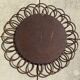 Vintage rattan mirror flower year 60