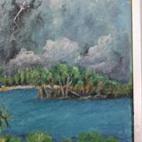 Original Mid Century Swedish Oil on Panel – “London” by Sven Jonsson